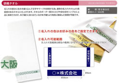 袋織タオル注文単位600枚以上